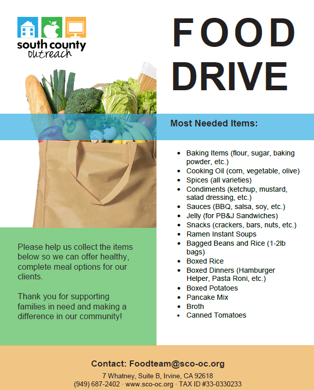 SCO Food Drive